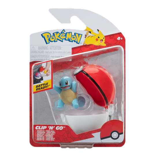 POKEMON FIGURA SQUIRTLE CON POKEBOLA IMEXPORTA