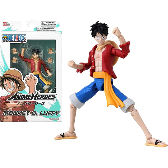 One Piece Anime Heroes - Monkey D. Luffy Nueva Versión 17 cm