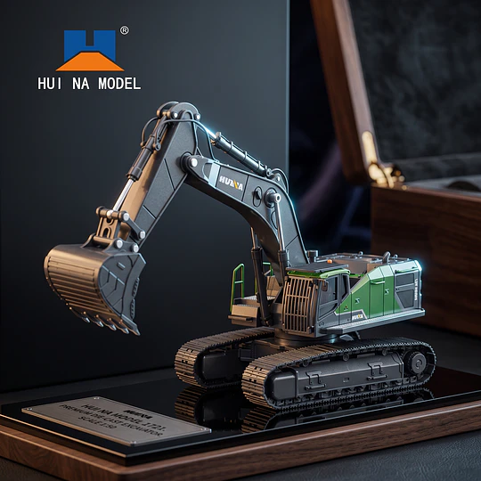 Huina 1721: Excavadora sobre Orugas Metálica - Escala 1:50 Die-Cast