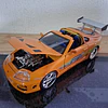 Auto a Escala Toyota Supra Brian O'Conner 1:24 - Fast & Furious Edición 25 Aniversario (Jada Toys)