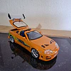 Auto a Escala Toyota Supra Brian O'Conner 1:24 - Fast & Furious Edición 25 Aniversario (Jada Toys)