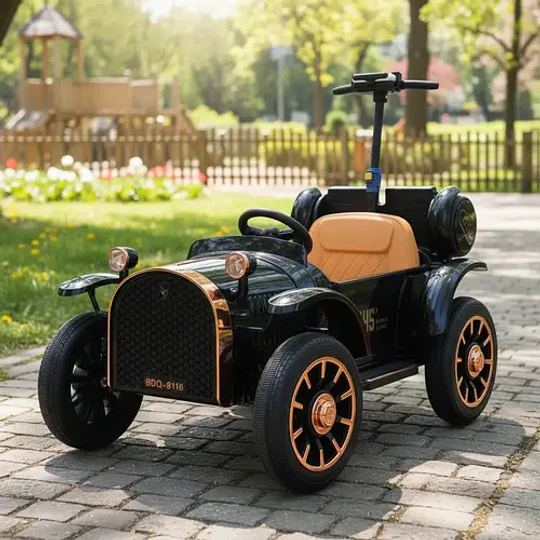 Mini Carro Elétrico Infantil Vintage RetrO 12v 