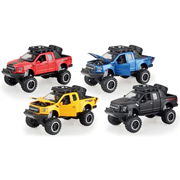 Camioneta Ford F-150 Raptor Escala 1:32 Metálica con Luz y Sonido