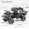 Camioneta Ford F-150 Raptor Escala 1:32 Metálica con Luz y Sonido
