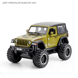 Jeep Wrangler Rubicon Escala 1:32 Metálico con Luz y Sonido