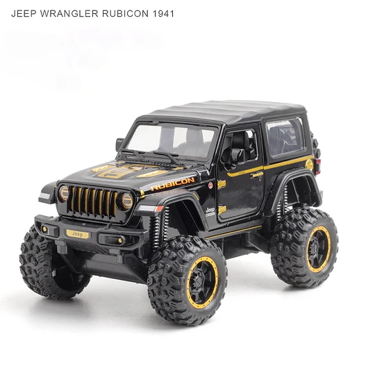 Jeep Wrangler Rubicon Escala 1:32 Metálico con Luz y Sonido