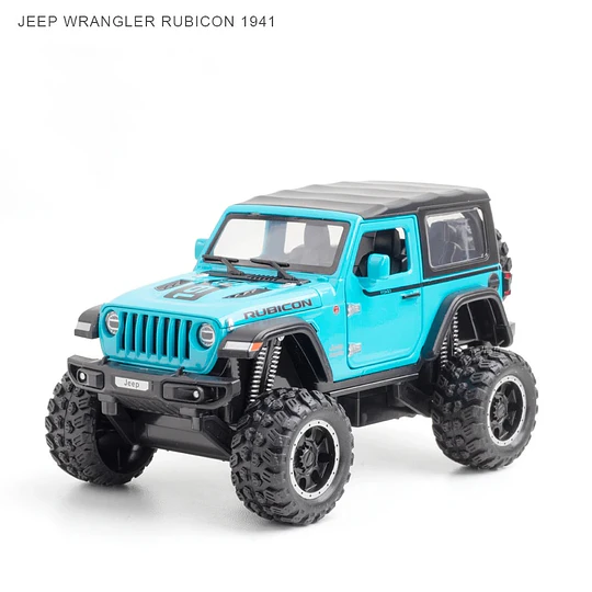 Jeep Wrangler Rubicon Escala 1:32 Metálico con Luz y Sonido