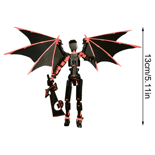 Figura Articulada Dummy 13 con Alas y Armas