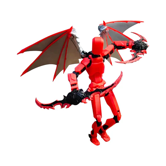 Figura Articulada Dummy 13 con Alas y Armas