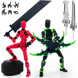 Set 2 Figuras Articuladas Dummy 13 con Armas