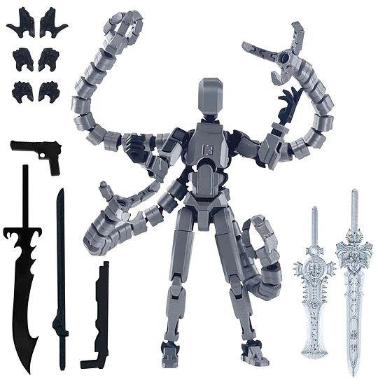 Figura Articulada Dummy 13 con Tentáculos y Armas
