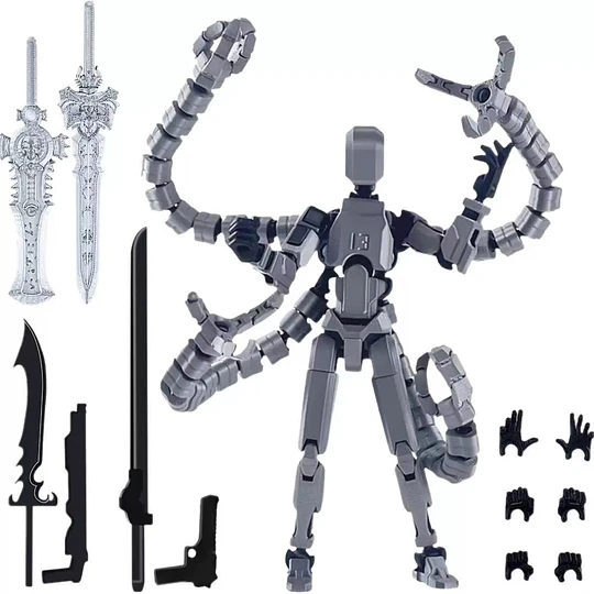 Figura Articulada Dummy 13 con Tentáculos y Armas
