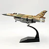 Avión F-16I Sufa Camuflaje Escala 1:72 Metálico con Base
