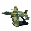 Avión A-10 Thunderbolt II Camuflaje Verde Escala 1:100 Metálico con Base