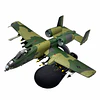 Avión A-10 Thunderbolt II Camuflaje Verde Escala 1:100 Metálico con Base