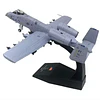 Avión A-10 Thunderbolt II Gris Escala 1:100 Metálico con Base