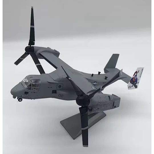 Avión V-22 Osprey Escala 1:72 Metálico con Base