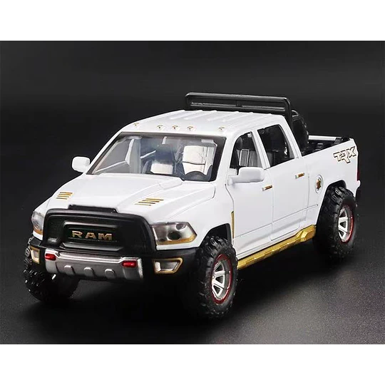 Camioneta Dodge Ram TRX Escala 1:32 Metálica con Luz y Sonido