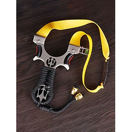 Resortera Profesional, Slingshot de Caza para Adultos, Catapulta de Tirachinas de Alta Precisión de Aleación Premium con mira
