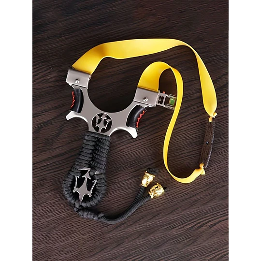 Resortera Profesional, Slingshot de Caza para Adultos, Catapulta de Tirachinas de Alta Precisión de Aleación Premium con mira