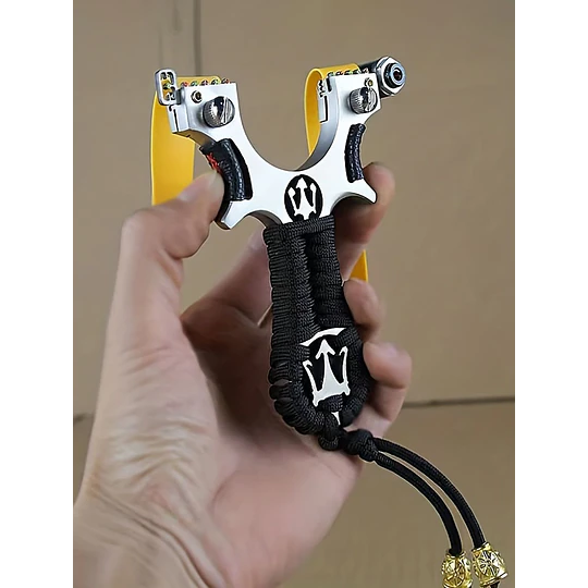 Resortera Profesional, Slingshot de Caza para Adultos, Catapulta de Tirachinas de Alta Precisión de Aleación Premium con mira