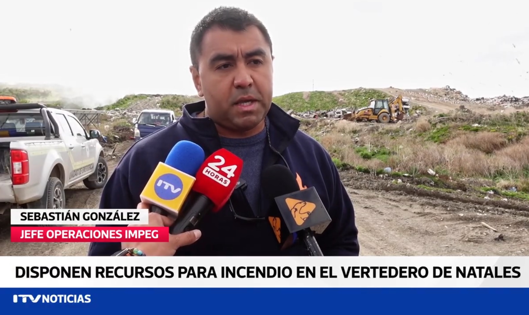 Gobierno formaliza contrato para iniciar extinción del incendio en el vertedero de Puerto Natales