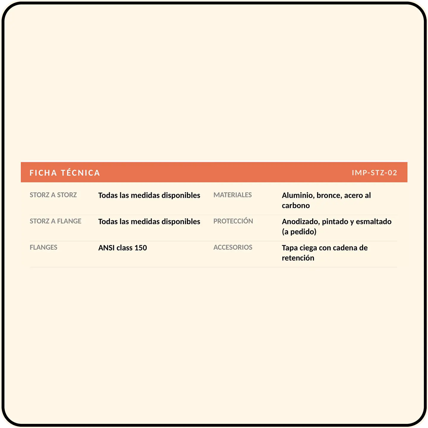 Traspasos Storz a Storz y Storz a flange 3