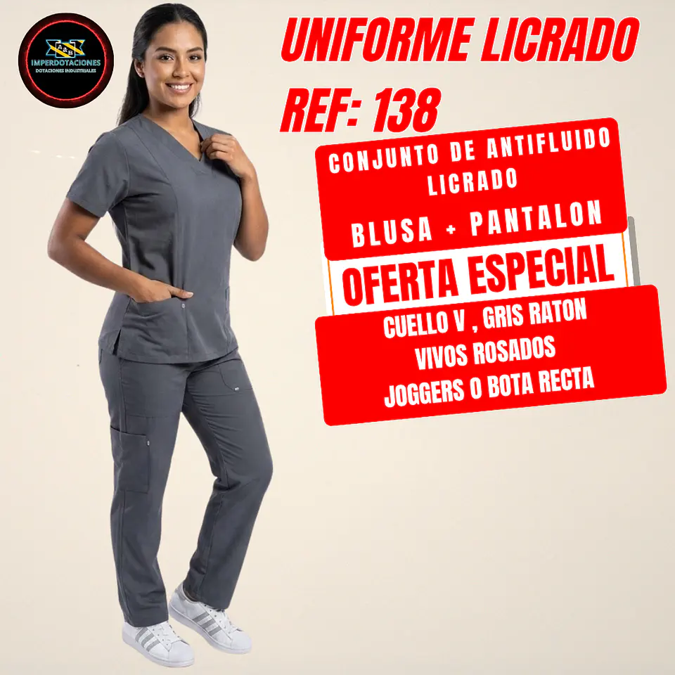 UNIFORME LICRADO ANTIFLUIDO REF: 138 1