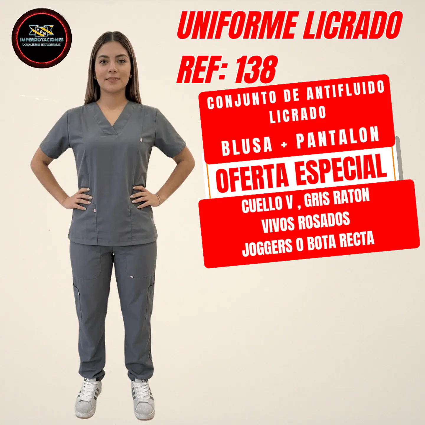 UNIFORME LICRADO ANTIFLUIDO REF: 138 2