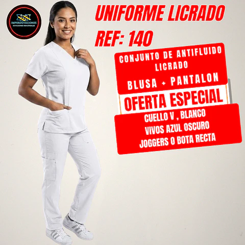 UNIFORME LICRADO ANTIFLUIDO REF: 140