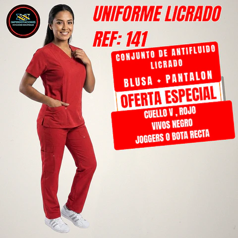 UNIFORME LICRADO ANTIFLUIDO REF: 141