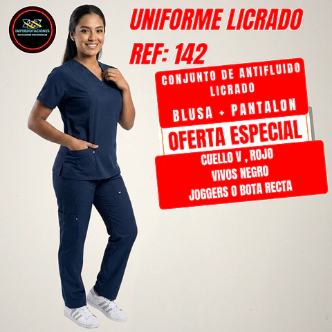 UNIFORME LICRADO ANTIFLUIDO REF: 142