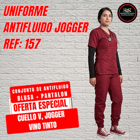 Uniforme Antifluido Jogger Ref: 157