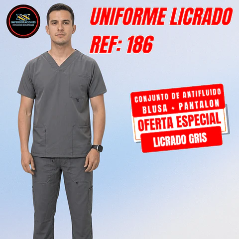 UNIFORME LICRADO ANTIFLUIDO REF: 186
