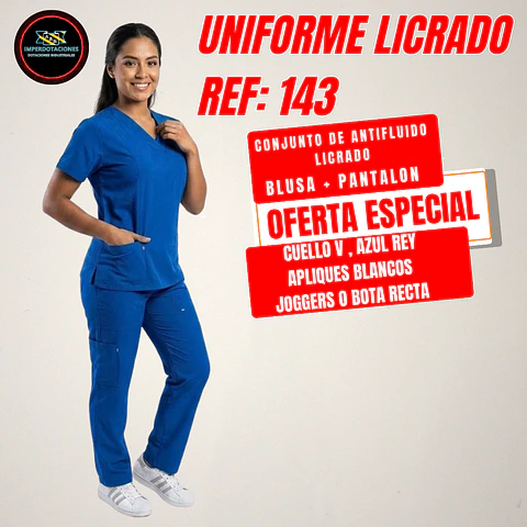UNIFORME LICRADO ANTIFLUIDO REF: 143