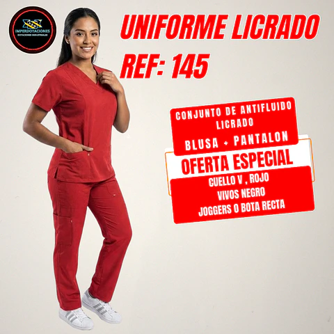 UNIFORME LICRADO ANTIFLUIDO REF: 145