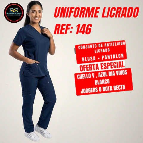 UNIFORME LICRADO ANTIFLUIDO REF: 146