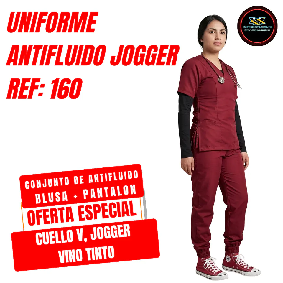 Uniforme Antifluido Tipo Jogger  1