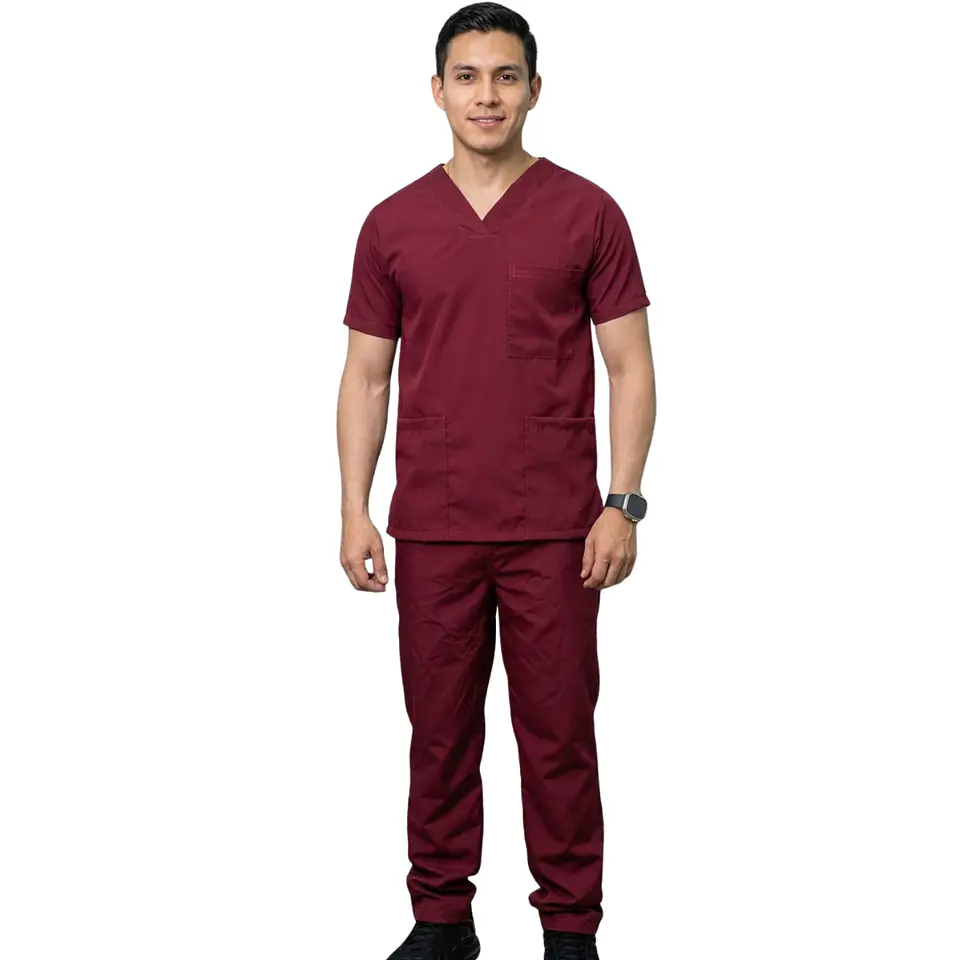 Uniforme Antifluido Cuello V Hombre PLUS 5