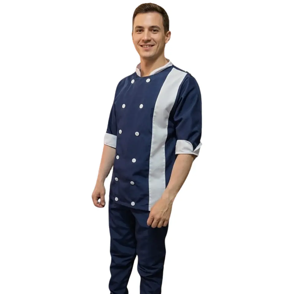 Uniforme Antifluido Tipo Chef Ref 3