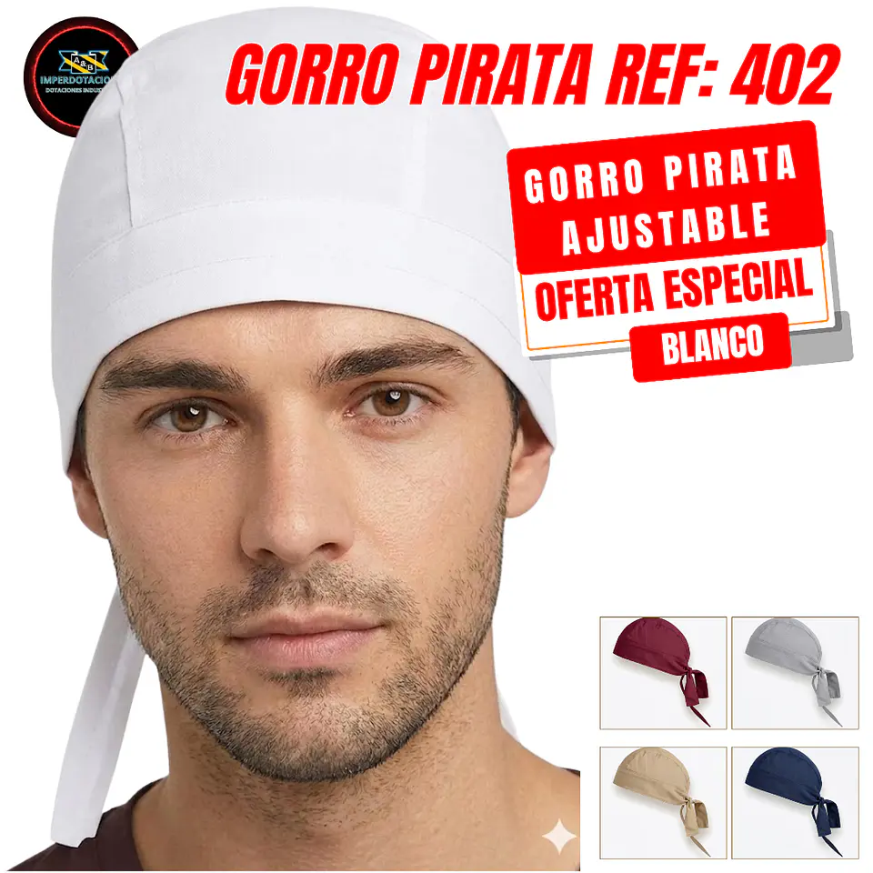 Gorro Pirata Tipo Chef  3