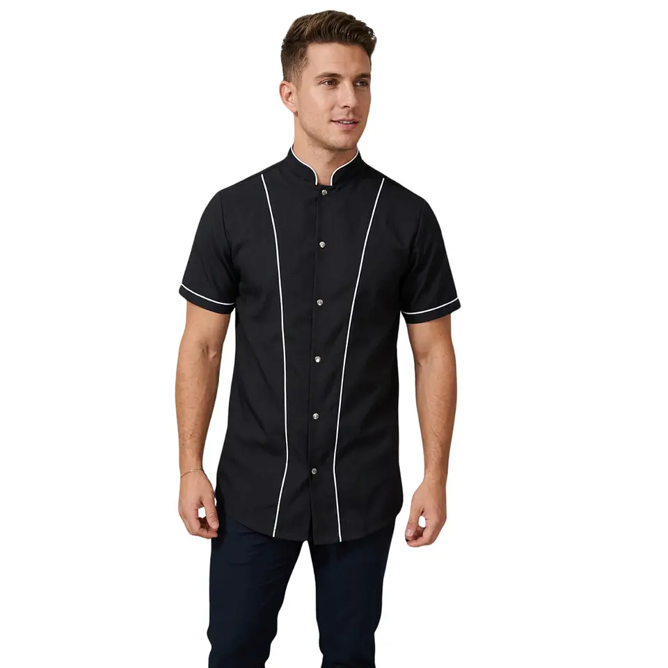 Uniforme Antifluido Tipo Barberia Botones 2