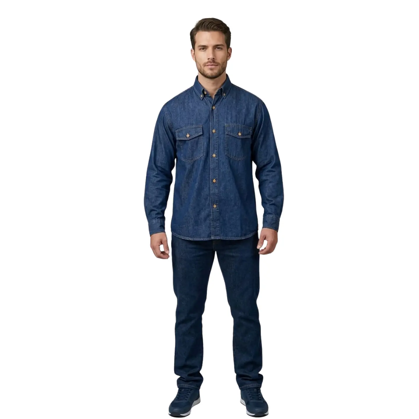 Conjunto blusa + pantalón jean Indigo 2