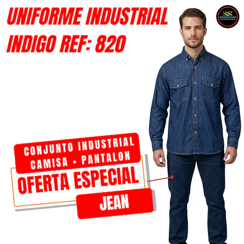 Conjunto blusa + pantalón jean Indigo