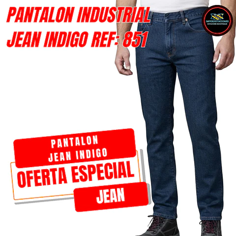 Pantalon Industrial Jean Indigo