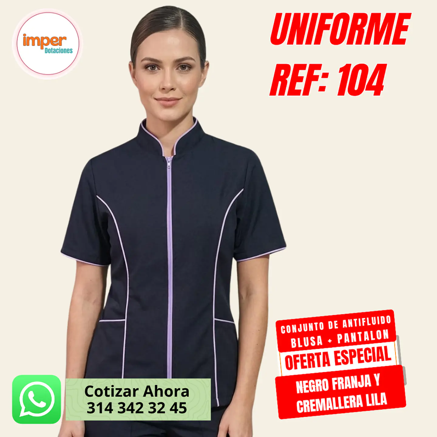 Uniforme Antifluido Ref: 104 1