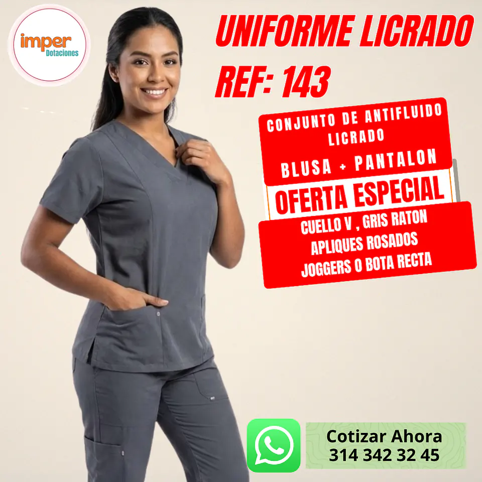UNIFORME LICRADO ANTIFLUIDO  1