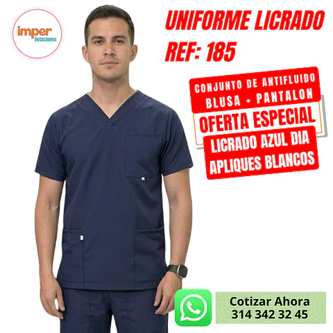 UNIFORME LICRADO ANTIFLUIDO HOMBRE