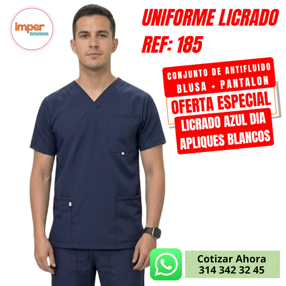 UNIFORME LICRADO ANTIFLUIDO HOMBRE 1