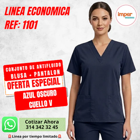 Uniforme Antifluido Economico Dama